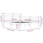 vidaXL Estructura de cama de madera maciza de pino 160x200 cm