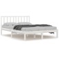 vidaXL Estructura cama madera de pino doble pequeña blanca 120x190 cm