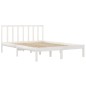 vidaXL Estructura cama madera maciza pino blanca King Size 150x200 cm vidaXL Estructura cama madera maciza pino blanca King Size 150x200 cm