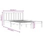 vidaXL Estructura cama madera maciza pino blanca King Size 150x200 cm vidaXL Estructura cama madera maciza pino blanca King Size 150x200 cm