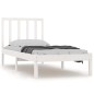vidaXL Estructura de cama madera maciza individual blanco 90x190 cm vidaXL Estructura de cama madera maciza individual blanco 90x190 cm
