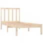 vidaXL Estructura de cama madera maciza de pino 90x200 cm