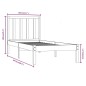 vidaXL Estructura de cama madera maciza de pino 100x200 cm vidaXL Estructura de cama madera maciza de pino 100x200 cm