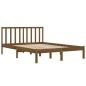 vidaXL Estructura de cama madera maciza de pino marrón miel 200x200 cm vidaXL Estructura de cama madera maciza de pino marrón miel 200x200 cm