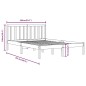 vidaXL Estructura de cama madera maciza de pino marrón miel 200x200 cm vidaXL Estructura de cama madera maciza de pino marrón miel 200x200 cm