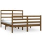 vidaXL Estructura de cama de madera maciza pino marrón miel 150x200 cm vidaXL Estructura de cama de madera maciza pino marrón miel 150x200 cm