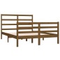 vidaXL Estructura de cama de madera maciza pino marrón miel 150x200 cm vidaXL Estructura de cama de madera maciza pino marrón miel 150x200 cm