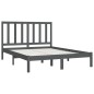 vidaXL Estructura de cama de madera maciza de pino gris 160x200 cm vidaXL Estructura de cama de madera maciza de pino gris 160x200 cm