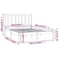 vidaXL Estructura de cama de madera maciza de pino gris 160x200 cm vidaXL Estructura de cama de madera maciza de pino gris 160x200 cm