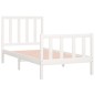 vidaXL Estructura de cama individual madera maciza blanca 90x190 cm vidaXL Estructura de cama individual madera maciza blanca 90x190 cm