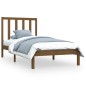 vidaXL Estructura de cama madera maciza pino marrón miel 100x200 cm vidaXL Estructura de cama madera maciza pino marrón miel 100x200 cm