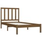 vidaXL Estructura de cama madera maciza pino marrón miel 100x200 cm vidaXL Estructura de cama madera maciza pino marrón miel 100x200 cm