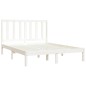 vidaXL Estructura cama madera maciza pino blanca king size 150x200 cm vidaXL Estructura cama madera maciza pino blanca king size 150x200 cm