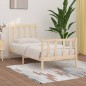 vidaXL Estructura de cama madera maciza 75x190 cm vidaXL Estructura de cama madera maciza 75x190 cm
