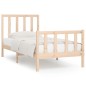 vidaXL Estructura de cama madera maciza 75x190 cm vidaXL Estructura de cama madera maciza 75x190 cm