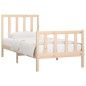 vidaXL Estructura de cama madera maciza 75x190 cm vidaXL Estructura de cama madera maciza 75x190 cm