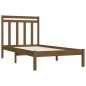 vidaXL Estructura de cama madera maciza marrón miel 100x200 cm