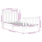 vidaXL Estructura de cama individual madera maciza negra 75x190 cm vidaXL Estructura de cama individual madera maciza negra 75x190 cm