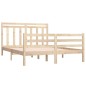 vidaXL Estructura de cama madera maciza 140x200 cm