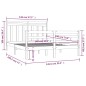 vidaXL Estructura de cama madera maciza 140x200 cm