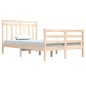 vidaXL Estructura de cama madera maciza 120x200 cm