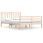 vidaXL Estructura de cama de madera maciza 160x200 cm vidaXL Estructura de cama de madera maciza 160x200 cm