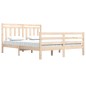 vidaXL Estructura de cama de madera maciza 160x200 cm vidaXL Estructura de cama de madera maciza 160x200 cm
