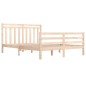 vidaXL Estructura de cama de madera maciza 160x200 cm vidaXL Estructura de cama de madera maciza 160x200 cm
