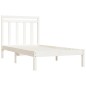 vidaXL Estructura de cama madera maciza de pino blanca 90x200 cm vidaXL Estructura de cama madera maciza de pino blanca 90x200 cm