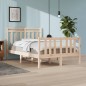vidaXL Estructura de cama madera maciza 120x190 cm vidaXL Estructura de cama madera maciza 120x190 cm