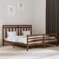 vidaXL Estructura de cama madera maciza de pino marrón miel 200x200 cm vidaXL Estructura de cama madera maciza de pino marrón miel 200x200 cm