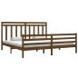 vidaXL Estructura de cama madera maciza de pino marrón miel 200x200 cm vidaXL Estructura de cama madera maciza de pino marrón miel 200x200 cm