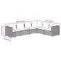 vidaXL Set muebles de jardín 6 piezas y cojines ratán sintético marrón vidaXL Set muebles de jardín 6 piezas y cojines ratán sintético marrón