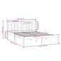 vidaXL Estructura de cama de madera maciza blanca 140x190 cm vidaXL Estructura de cama de madera maciza blanca 140x190 cm
