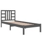 vidaXL Estructura de cama madera maciza de pino gris 90x200 cm vidaXL Estructura de cama madera maciza de pino gris 90x200 cm