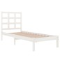 vidaXL Estructura de cama madera maciza de pino blanca 90x200 cm vidaXL Estructura de cama madera maciza de pino blanca 90x200 cm