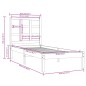 vidaXL Estructura de cama madera maciza de pino blanca 90x200 cm vidaXL Estructura de cama madera maciza de pino blanca 90x200 cm