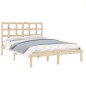 vidaXL Estructura de cama madera maciza 120x190 cm