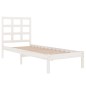 vidaXL Estructura de cama madera maciza de pino blanco 100x200 cm vidaXL Estructura de cama madera maciza de pino blanco 100x200 cm