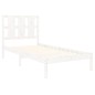 vidaXL Estructura de cama madera maciza de pino blanca 100x200 cm vidaXL Estructura de cama madera maciza de pino blanca 100x200 cm