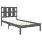 vidaXL Estructura de cama madera maciza de pino gris 90x200 cm vidaXL Estructura de cama madera maciza de pino gris 90x200 cm
