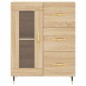 vidaXL Aparador alto madera contrachapada color roble 69,5x34x180 cm vidaXL Aparador alto madera contrachapada color roble 69,5x34x180 cm