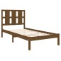 vidaXL Estructura de cama madera maciza pino marrón miel 100x200 cm