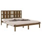 vidaXL Estructura de cama madera maciza King marrón miel 150x200 cm vidaXL Estructura de cama madera maciza King marrón miel 150x200 cm