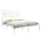 vidaXL Estructura de cama doble madera maciza blanca 135x190 cm vidaXL Estructura de cama doble madera maciza blanca 135x190 cm