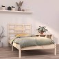 vidaXL Estructura de cama madera maciza 100x200 cm vidaXL Estructura de cama madera maciza 100x200 cm