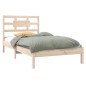 vidaXL Estructura de cama madera maciza 100x200 cm vidaXL Estructura de cama madera maciza 100x200 cm