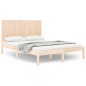 vidaXL Estructura de cama madera maciza de pino 140x190 cm vidaXL Estructura de cama madera maciza de pino 140x190 cm