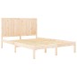 vidaXL Estructura de cama madera maciza de pino 140x190 cm vidaXL Estructura de cama madera maciza de pino 140x190 cm