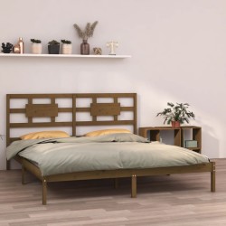 vidaXL Estructura de cama madera maciza de pino marrón miel 200x200 cm